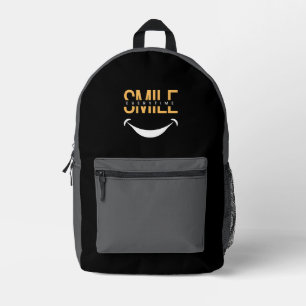 Mochila Impresa Sonríe Siempre – Difunde Vibraciones Positivas en 