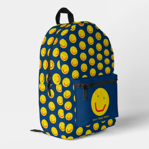 Mochila Impresa Sonriente Sol feliz cara