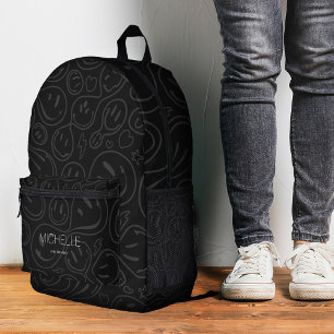 Mochila Impresa Sonrisa adolescente moderno y elegante Doodles de