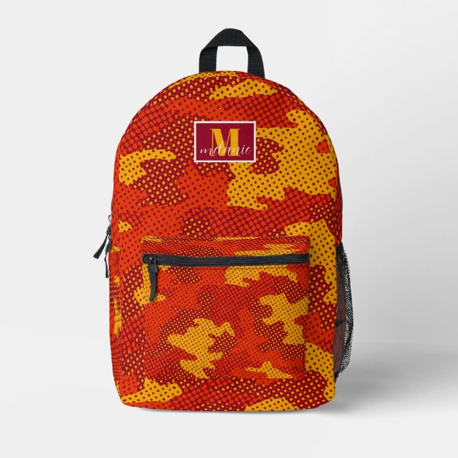 Mochila Impresa Southern California Cardinal & Gold Warrior Camo  (Anverso)