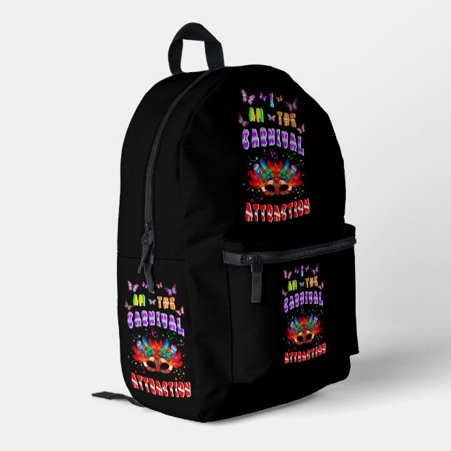Mochila Impresa Soy La Atracción Del Carnaval (Esquina izquierda trasera)