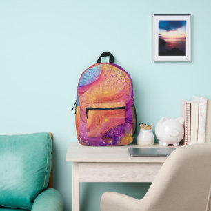 Mochila Impresa Sparkly Rainbow Mandala