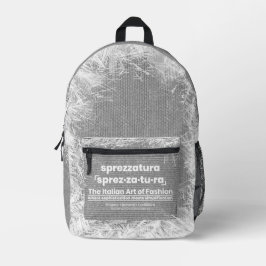 Mochila Impresa SPREZZATURA: EL ARTE ITALIANO DE LA MODA-BlackDeni