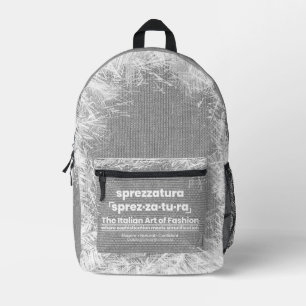 Mochila Impresa SPREZZATURA: EL ARTE ITALIANO DE LA MODA-BlackDeni