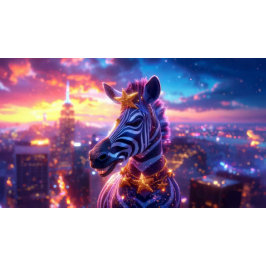 Mochila Impresa Stars And Stripes with Zebra Zanzibar Round Pillow