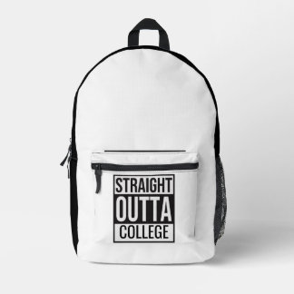 Mochila Impresa Straight Outta College Backpack