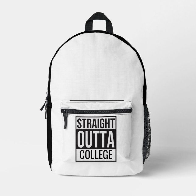Mochila Impresa Straight Outta College Backpack (Anverso)