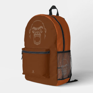 Mochila Impresa Stressed Ape - Rugir! Cobre