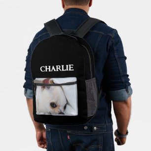 Mochila Impresa Su mascota perro cachorro personalizado foto chihu