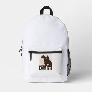 Mochila Impresa Sudadera con cita de autocuidado para caballo tran
