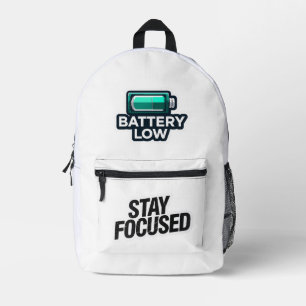 Mochila Impresa Sudadera con tipografía minimalista Stay Focused
