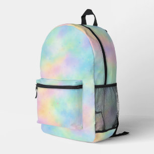 Mochila Impresa Sueño de Acuarela Pastel – Gradiente de Arcoíris S