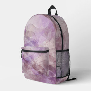 Mochila Impresa Sueño de Lavanda Remolino Lila Malva Lavanda
