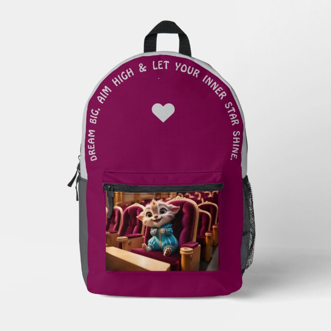 Mochila Impresa Sueño grande... (Anverso)