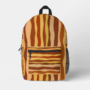 Mochila Impresa Sueños del Desierto Oro Naranja Quemado Siena