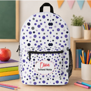 Mochila Impresa Suministros divertidos para el regreso a clases pa