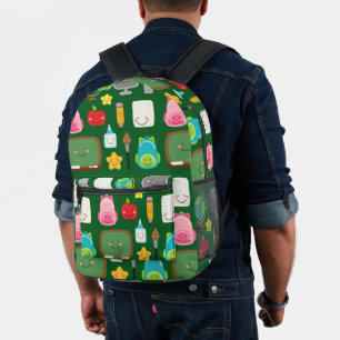 Mochila Impresa Suministros escolares Kawaii lindos para volver a 