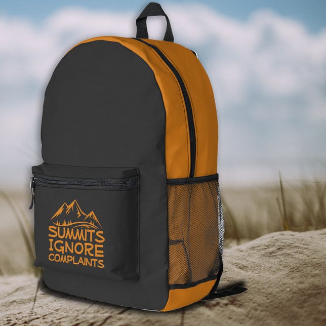 Mochila Impresa Summit Ignore Complains Hiking orange Backpack (Subido por el creador)