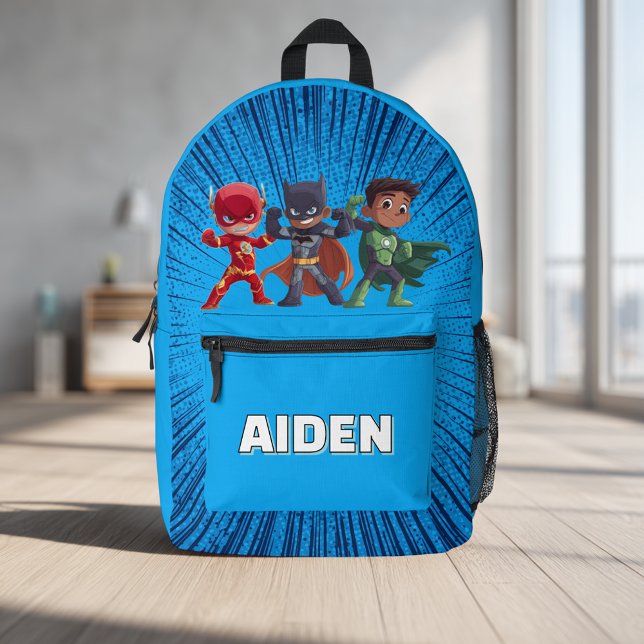Mochila Impresa Superhero Personalised Backpack Custom Name Kids (Subido por el creador)