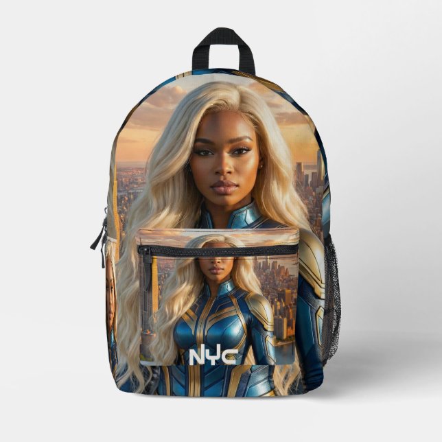 MOCHILA IMPRESA SUPERHÉROE - NUEVA YORK (Anverso)