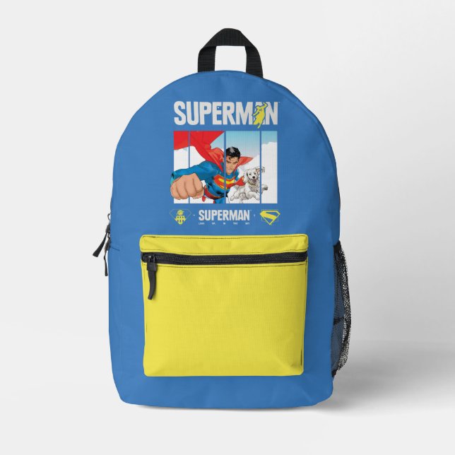 Mochila Impresa Superman y Krypto Take Flight (Anverso)