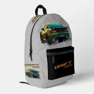 MOCHILA IMPRESA SUPRA MK4 DE LEYENDA DE DRIFT - ESTILO DE ANIME
