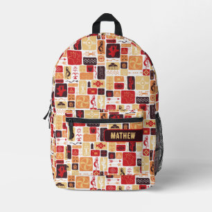 Mochila Impresa Suroeste Rojo