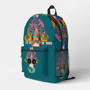 Mochila Impresa Sus Ojos Están En El Dinero