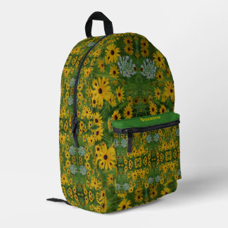 Mochila Impresa Susan Daisy Pintura personalizada de Black Eyed