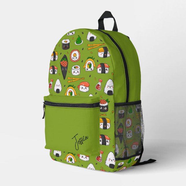 Mochila Impresa Sushi fresco (Esquina derecha trasera )