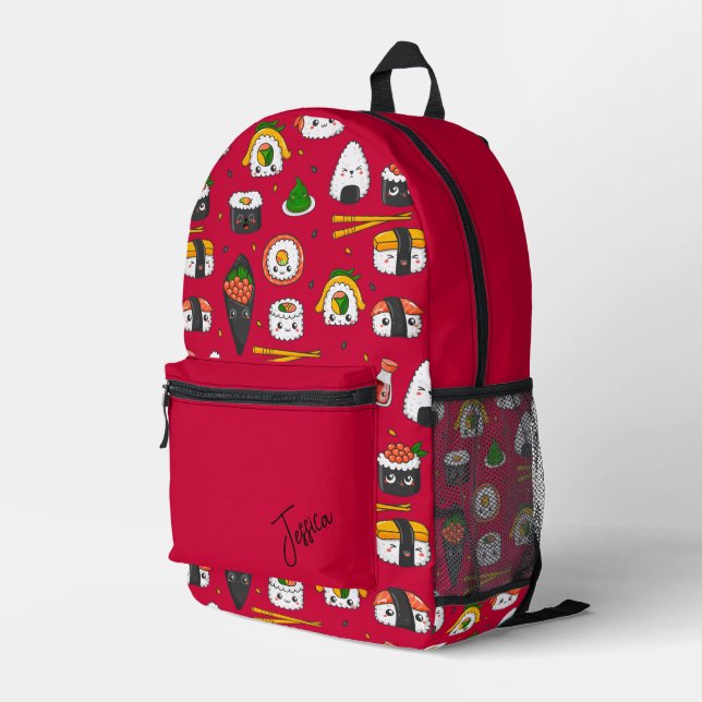 Mochila Impresa Sushi fresco (Esquina derecha trasera )