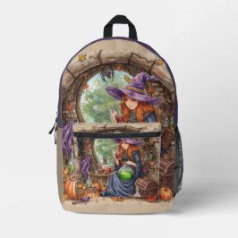 Mochila Impresa Susurros de Magia, Bruja Hermosa y su Poción