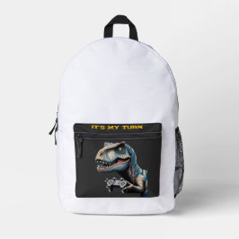 Mochila Impresa T-Rex Gamer It’s My Turn Design