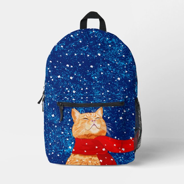 Mochila Impresa Tabby ama Nieve (Anverso)
