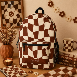 Mochila Impresa Tablero psicodélico groovy 