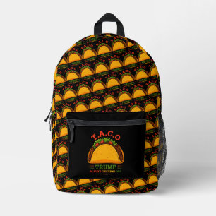 Mochila Impresa Taco Trump siempre se esfuma