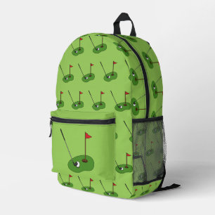 Mochila Impresa Taladro del campo de golf con patrón de bandera