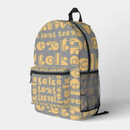 Mochila Impresa Talk Text Travel Lt Gray