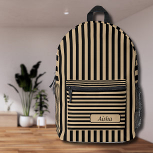 Mochila Impresa Tan Black Vintage Striker Name