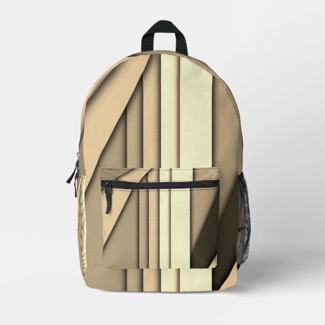 Mochila Impresa Tan monocromo moderno (Anverso)