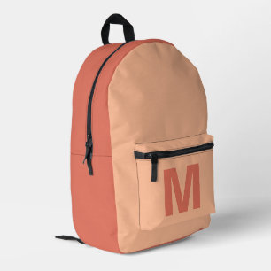 Mochila Impresa Tapa de melocotón de moda con nombre de monograma