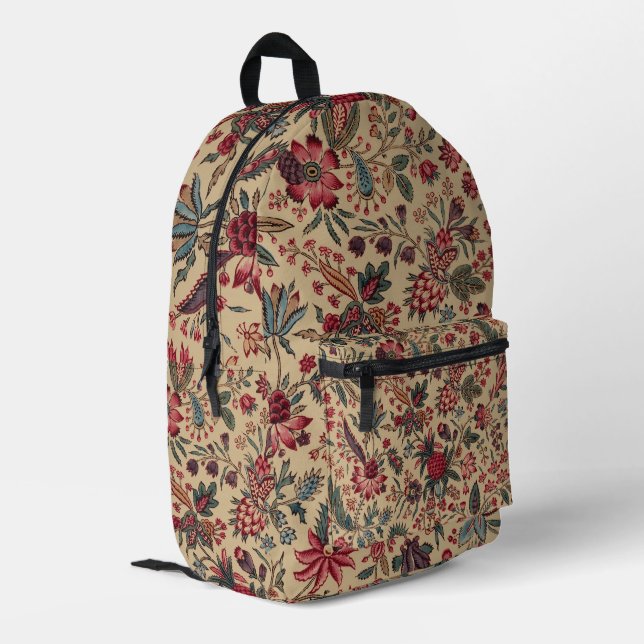 Mochila Impresa Tapiz floral Neoblework Flor Art (Esquina izquierda trasera)