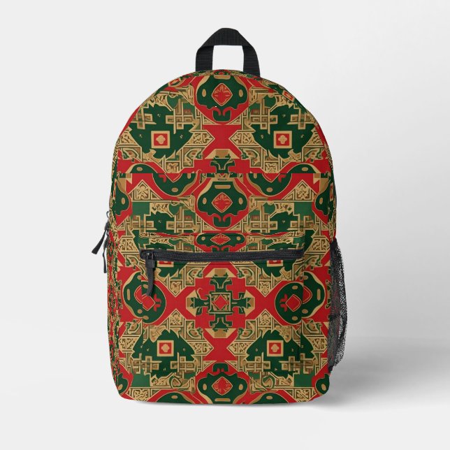 Mochila Impresa "Tapiz Holly de Oro" (Anverso)