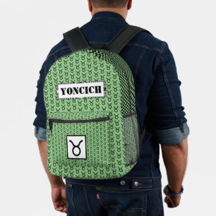 Mochila Impresa Taurus Zodiac Symbol Standard por Kenneth Yoncich