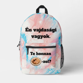 Mochila Impresa Te honnan SZÁRMA-zol? hátitáska
