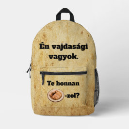 Mochila Impresa Te honnan SZÁRMA-zol? hátitáska