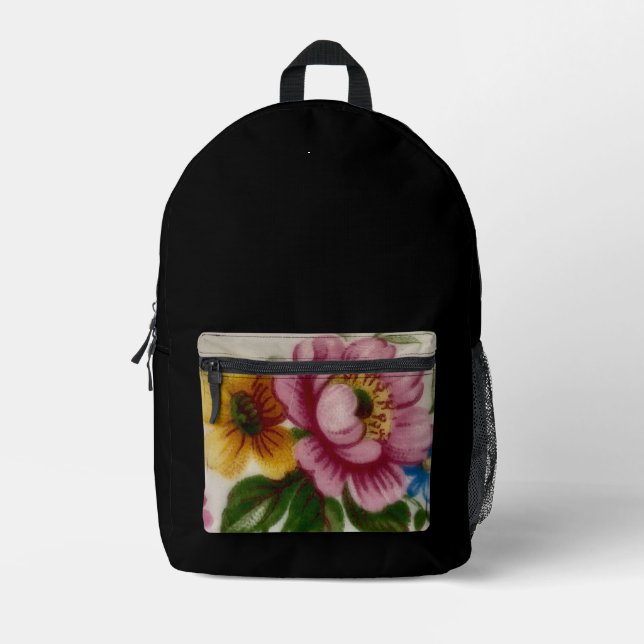 Mochila Impresa Tea Cup Floral Bouquet  (Anverso)