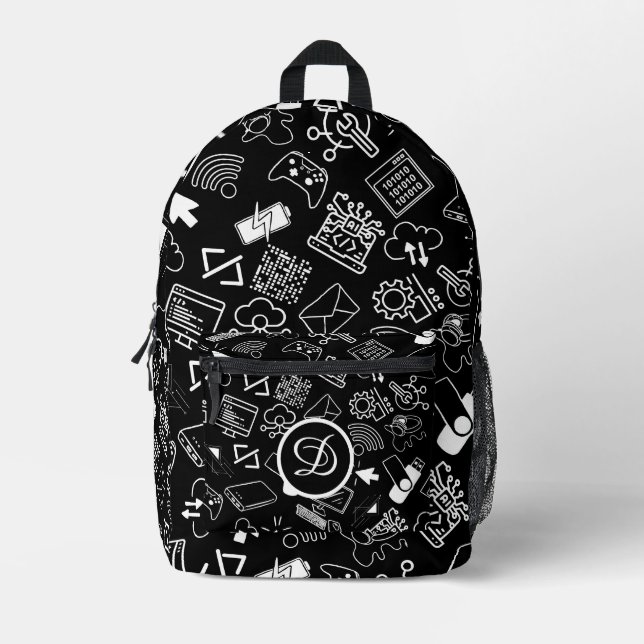 Mochila Impresa tecnología de codificación de programación de inge (Anverso)