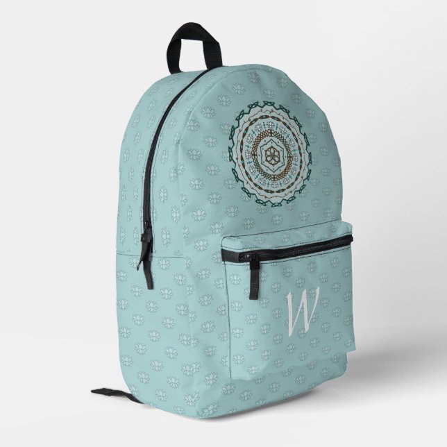 Mochila Impresa Tejido de Loto (Esquina izquierda trasera)