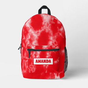 Mochila Impresa Tejido rojo personalizado